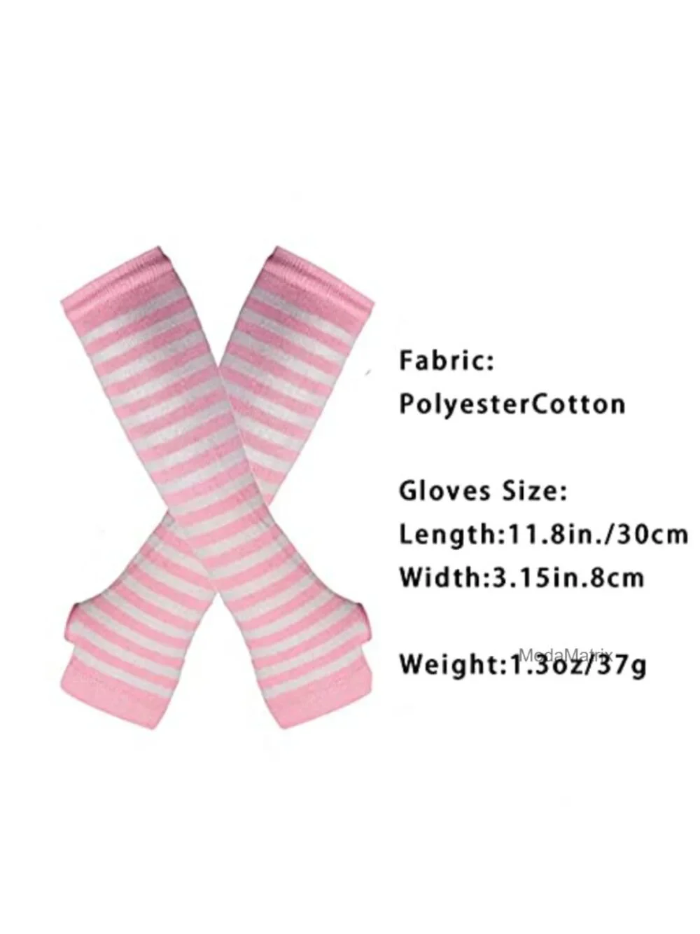 Striped Knee High Socks & Long Gloves Set Cosplay Costume